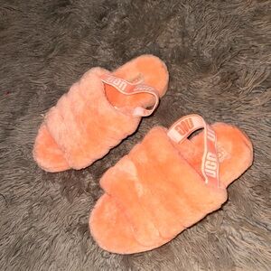 UGG Women's Fluff Yeah Pink Slides